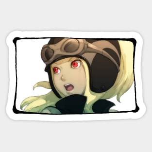 Gravity Rush - Kat Surprised Spy Portrait Sticker